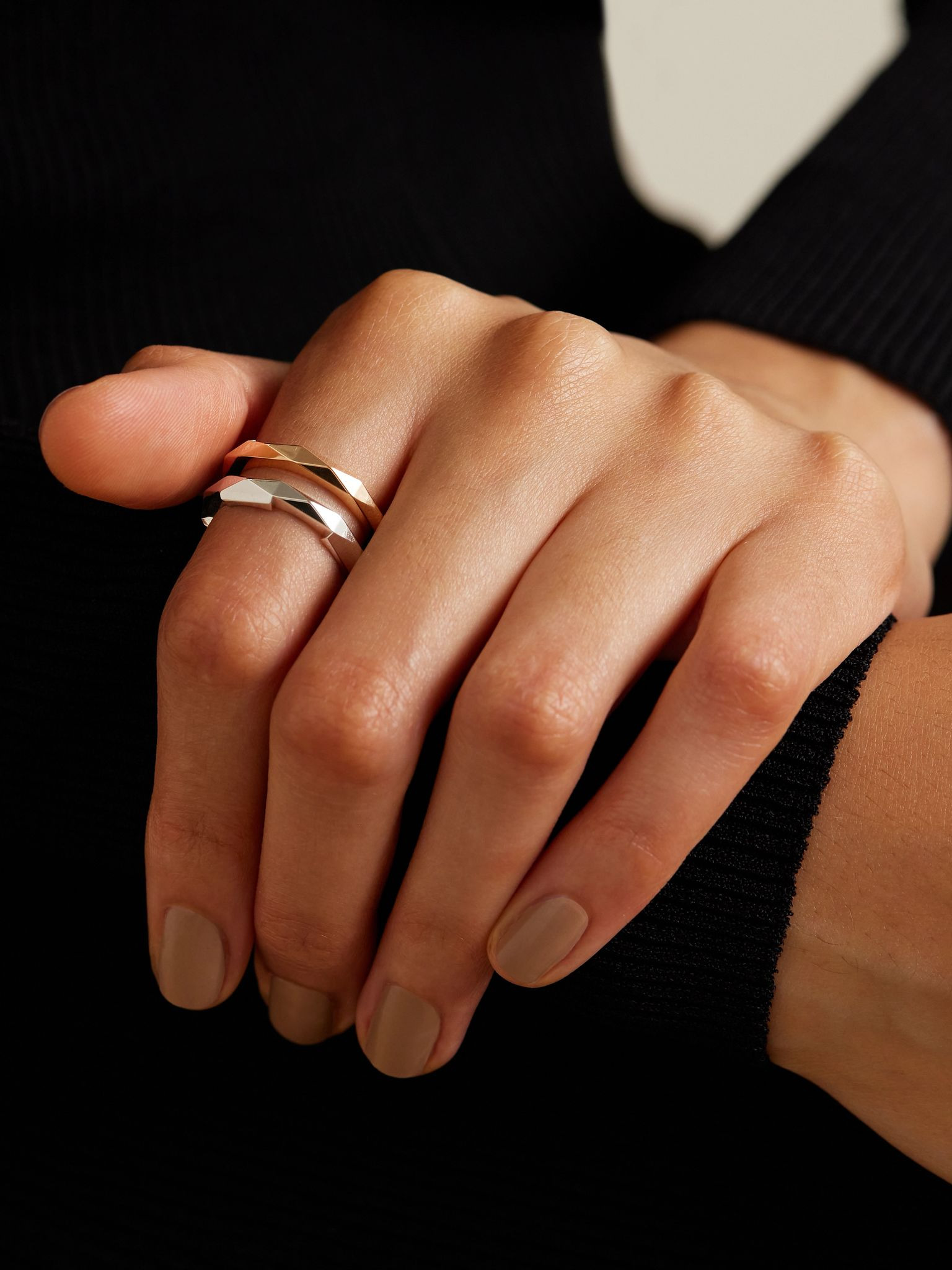 Link to Love 18-karat white and yellow gold ring Gold - 2