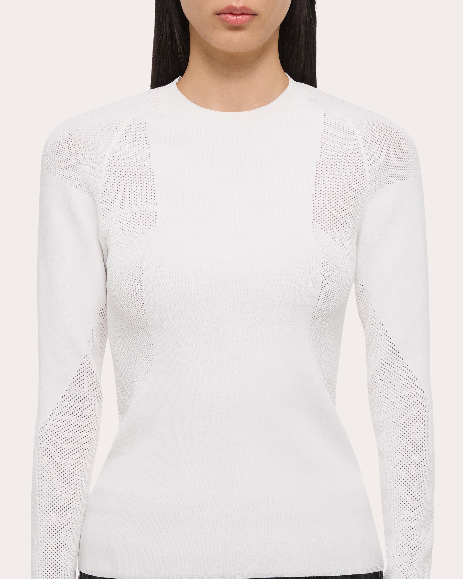 Mesh-Panel Long-Sleeve Sport Top - 6