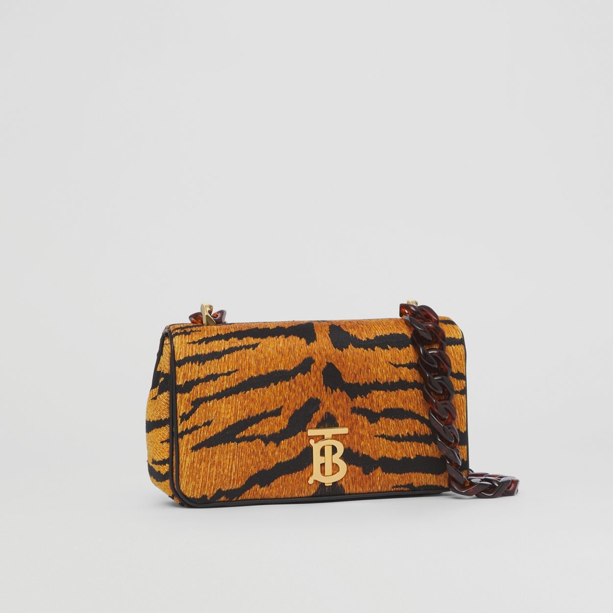 Small Tiger Striped Cotton Lola Bag - 7