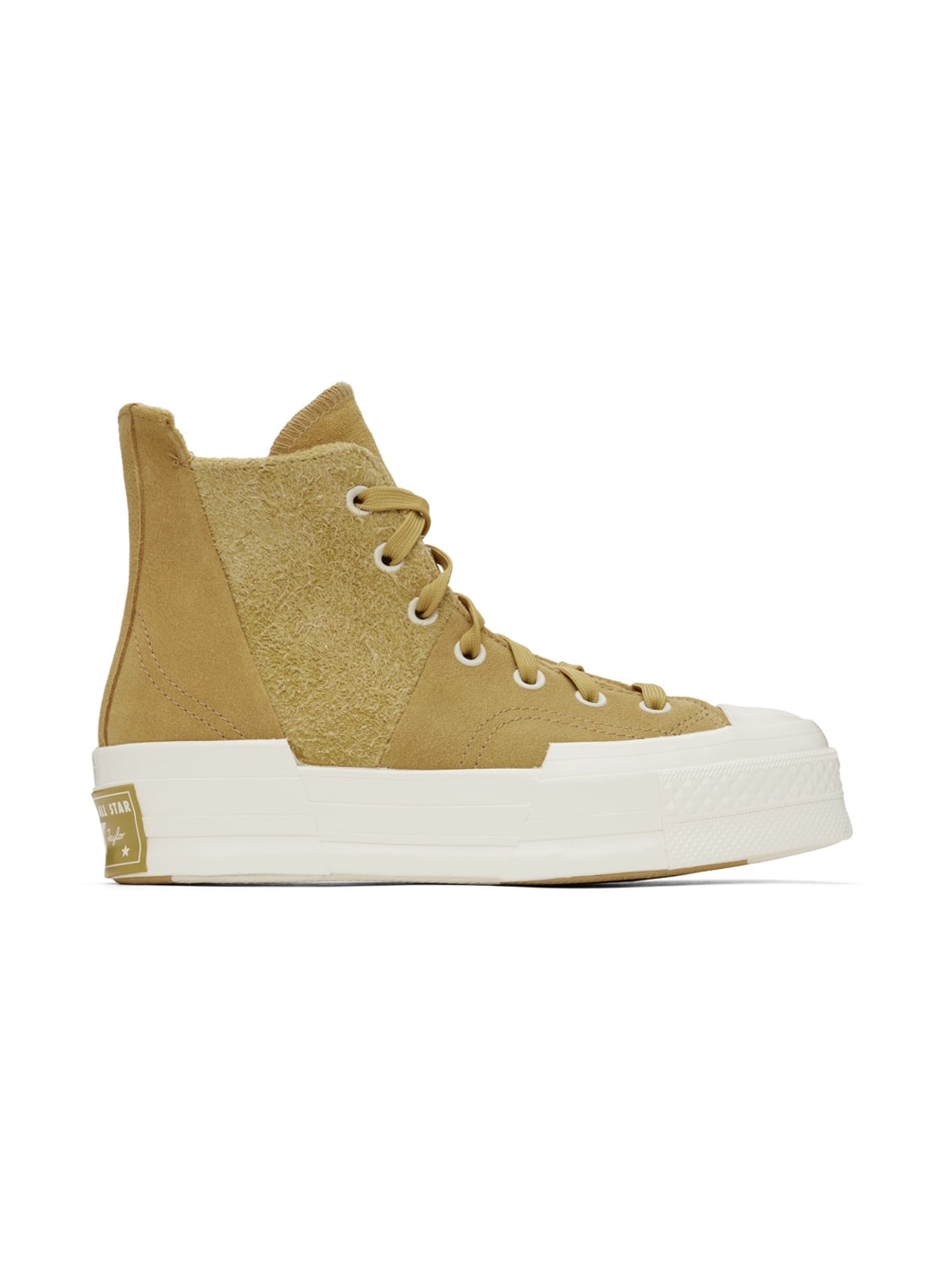 Beige Chuck 70 Plus Suede Sneakers - 1