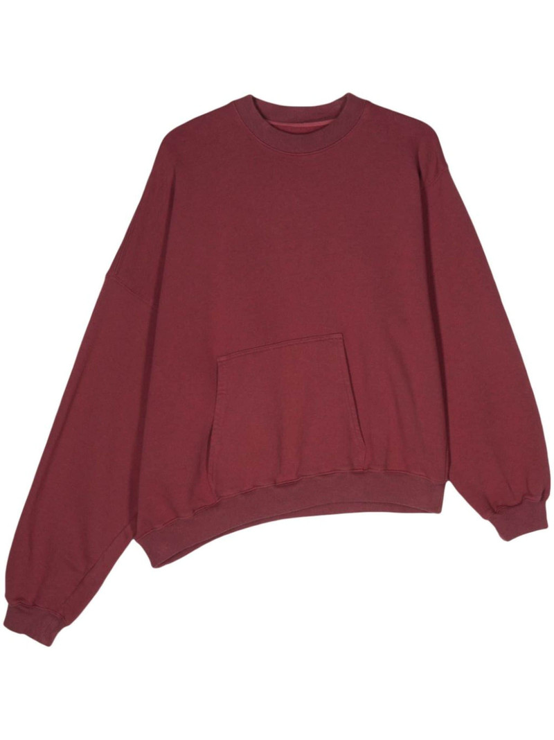 logo-print asymmetric sweatshirt - 1