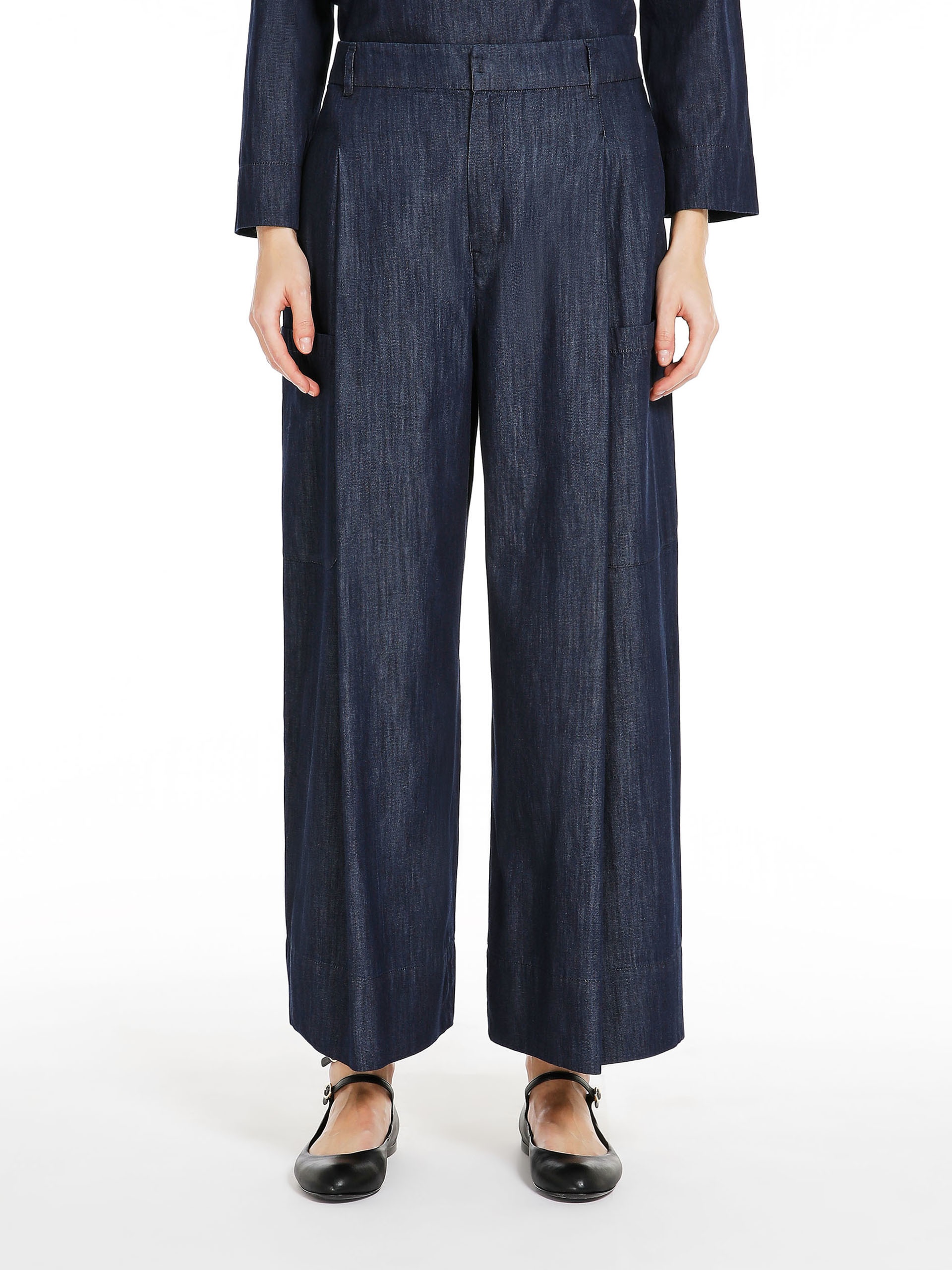 CANZONE Cotton denim trousers - 3