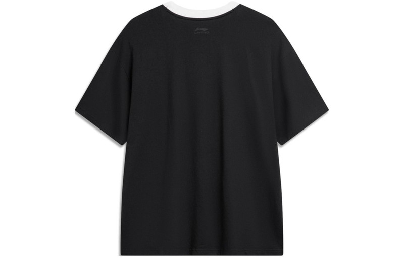 Li-Ning Li-Ning Graphic Soccer T-shirt 'Black White' AHSU657-2 outlook