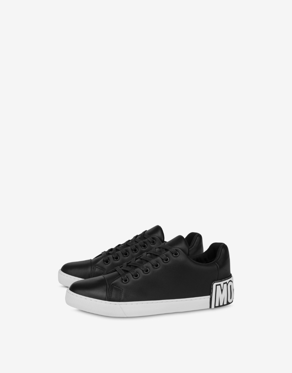 MAXI LOGO CALFSKIN SNEAKERS - 1