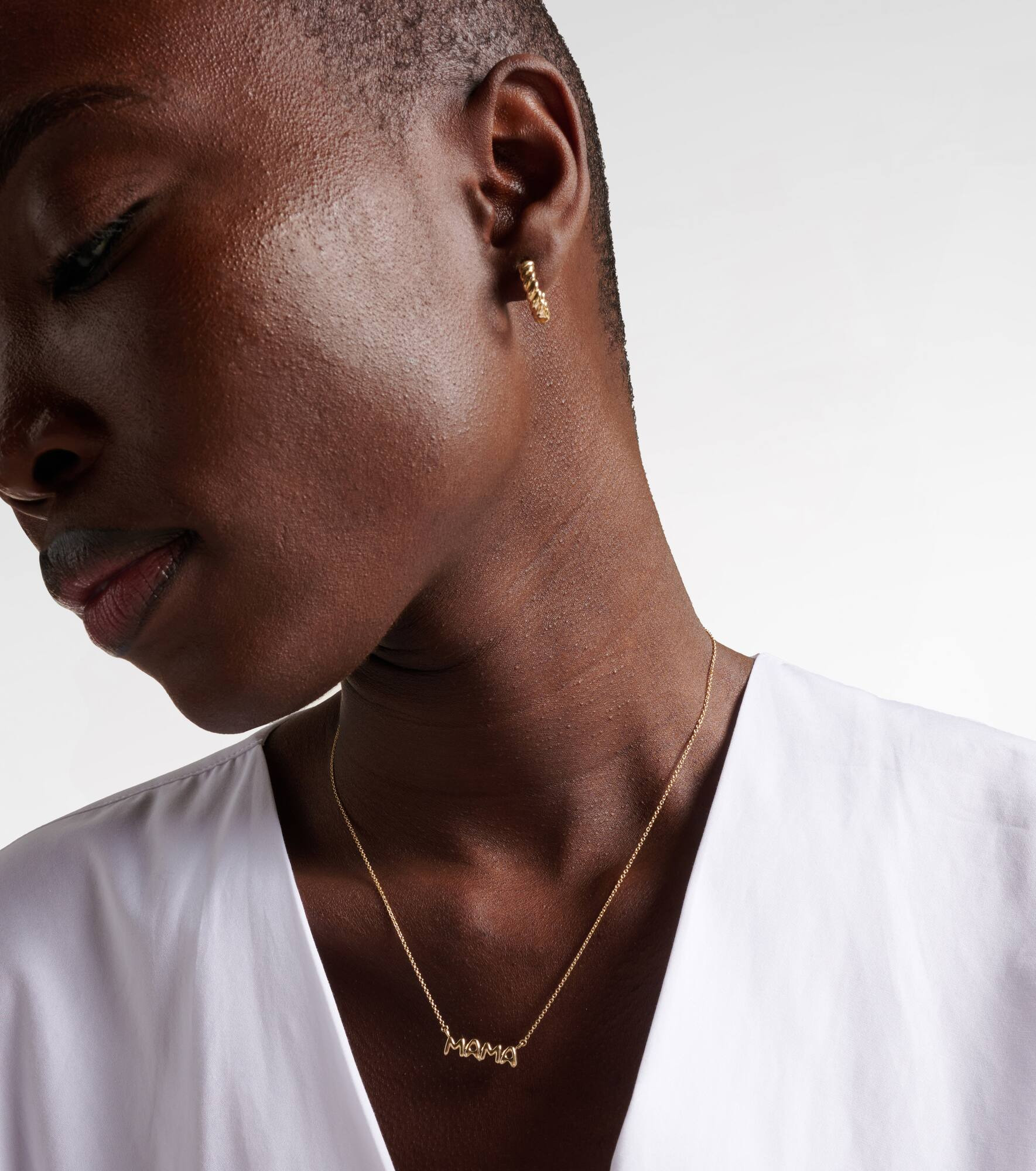Mama 10kt gold necklace - 3