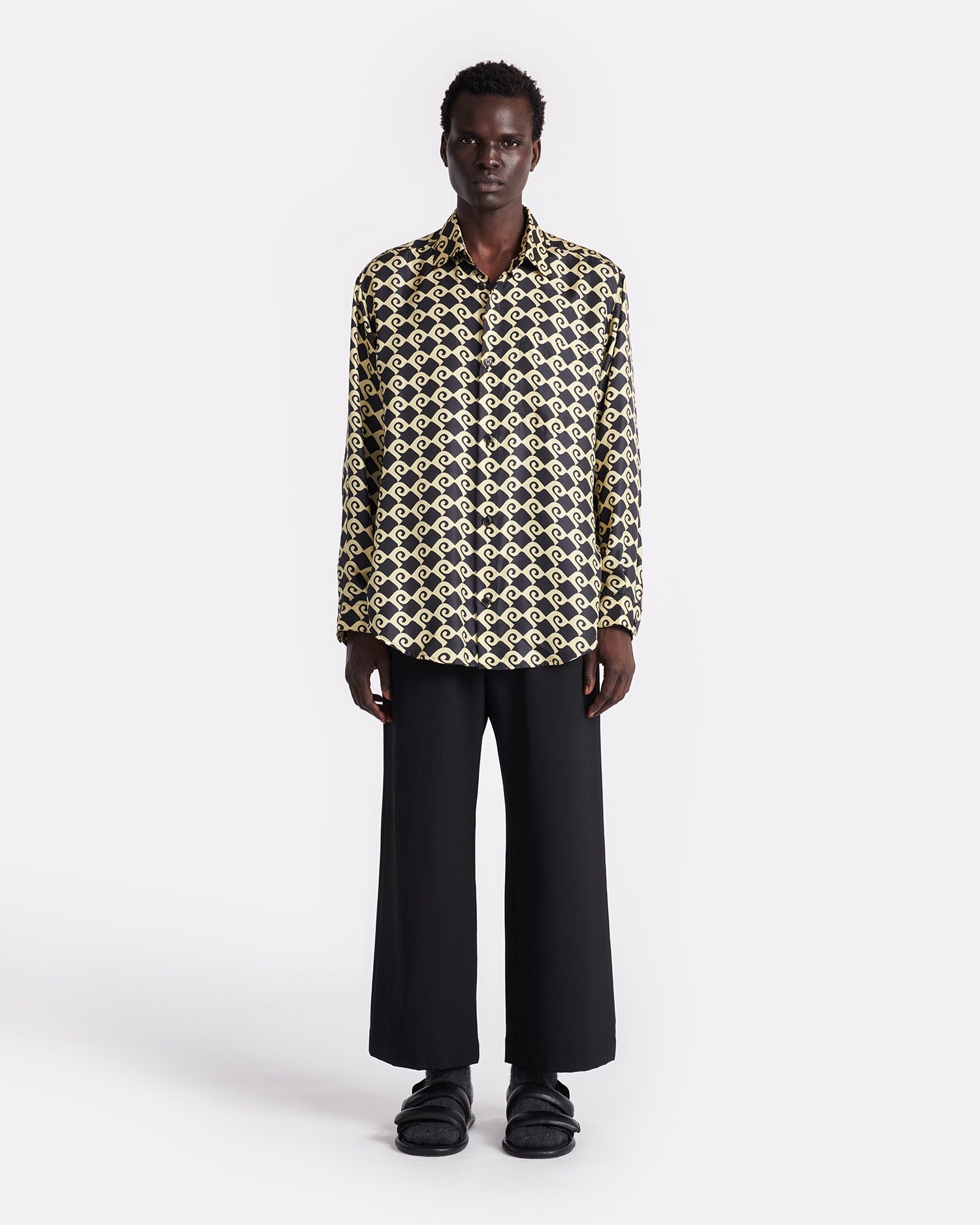 Printed Silk-Twill Shirt - 4