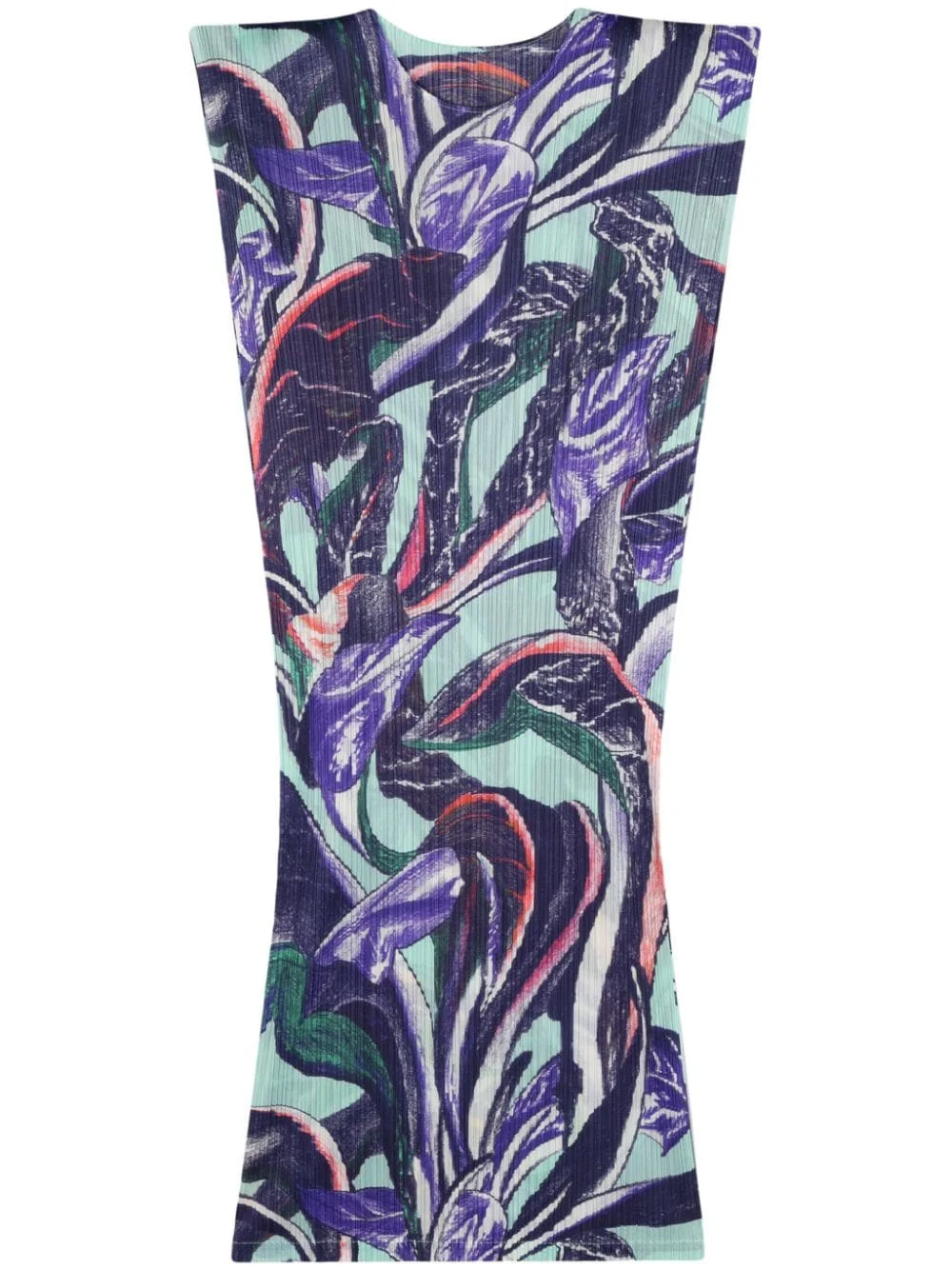 Pleats Please Issey Miyake Women Printed Pleated Midi Dress - 1