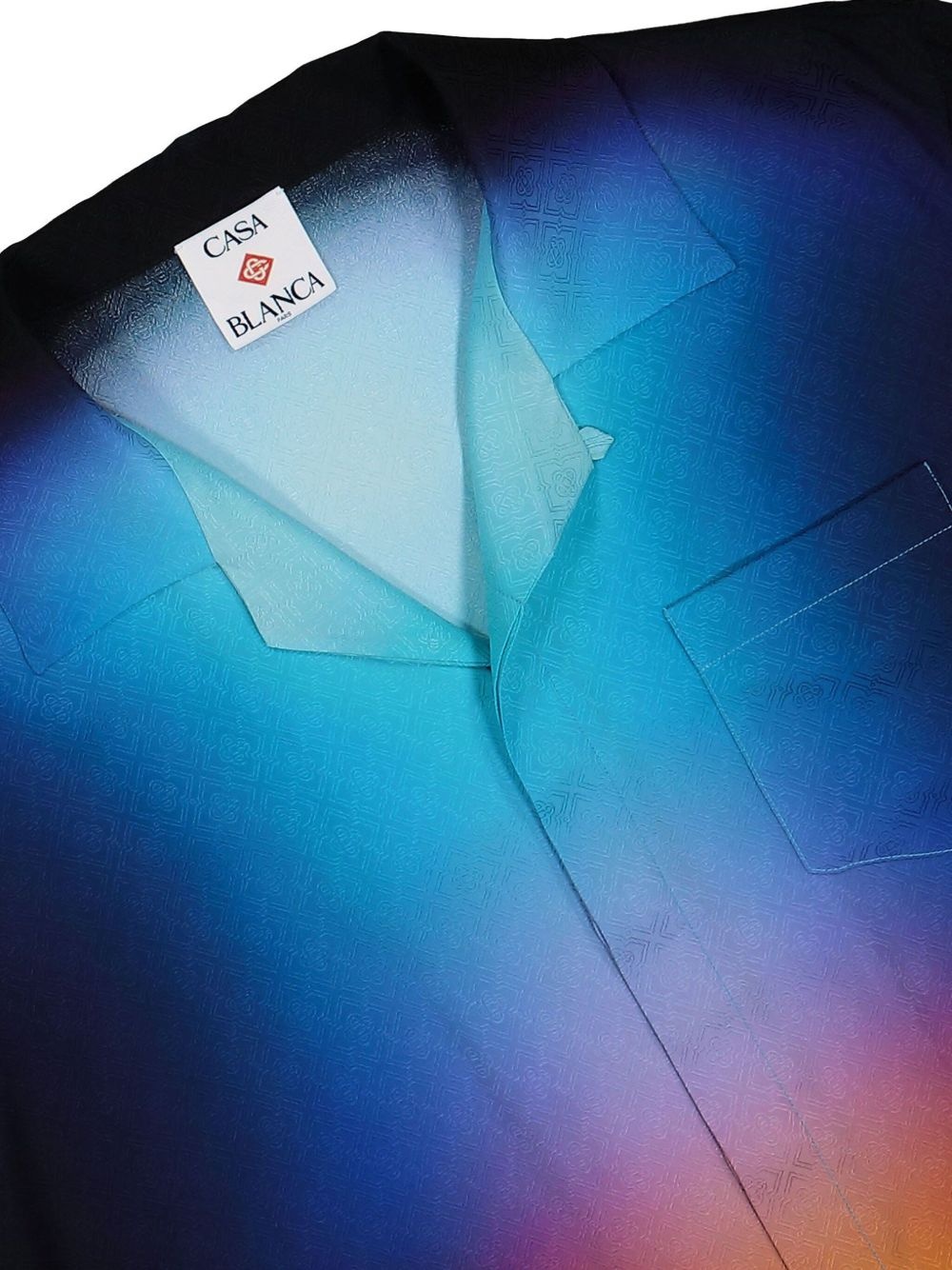 gradient-print shirt - 3