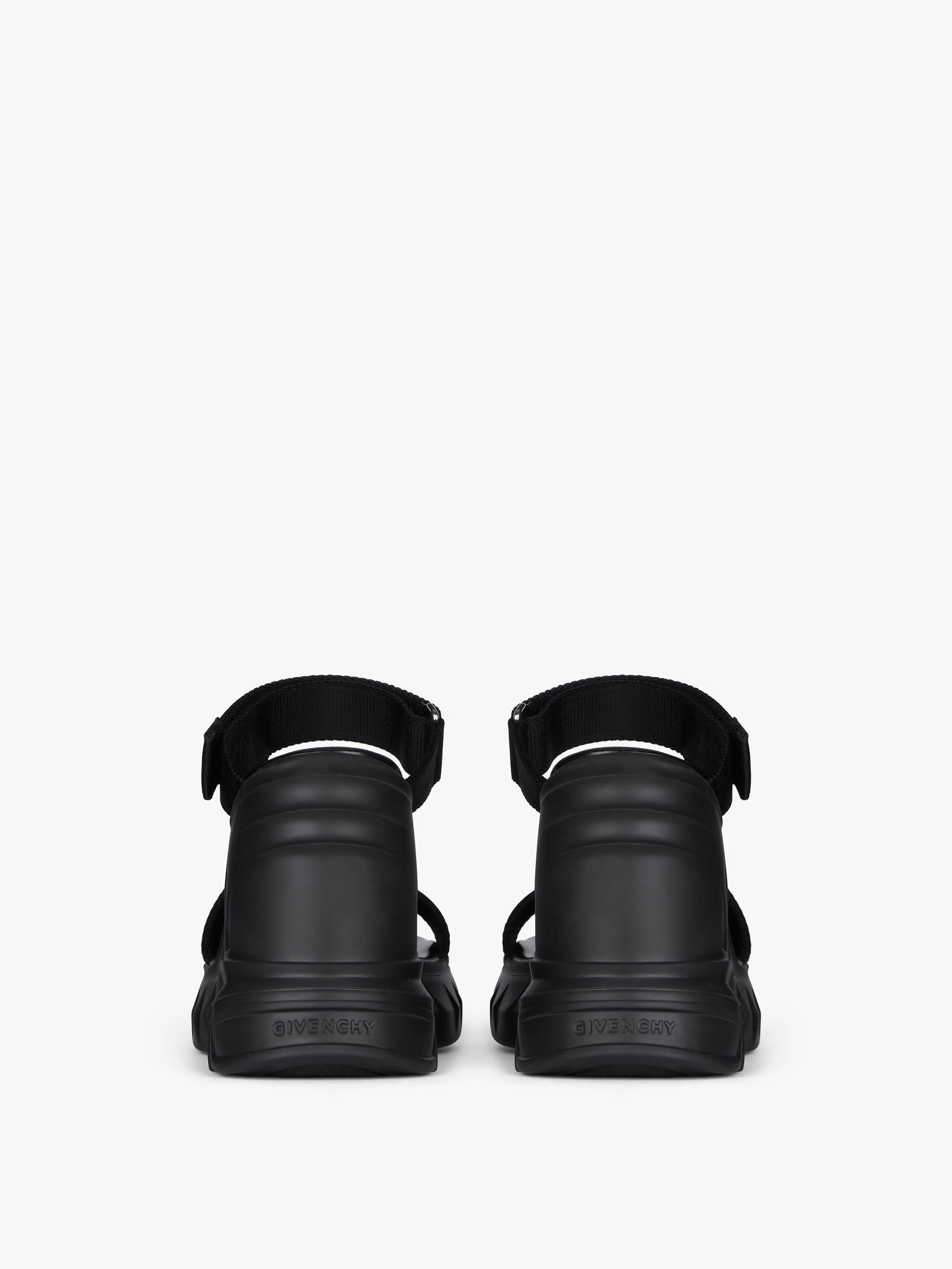 MARSHMALLOW SANDALS IN LEATHER AND CANVAS - 7