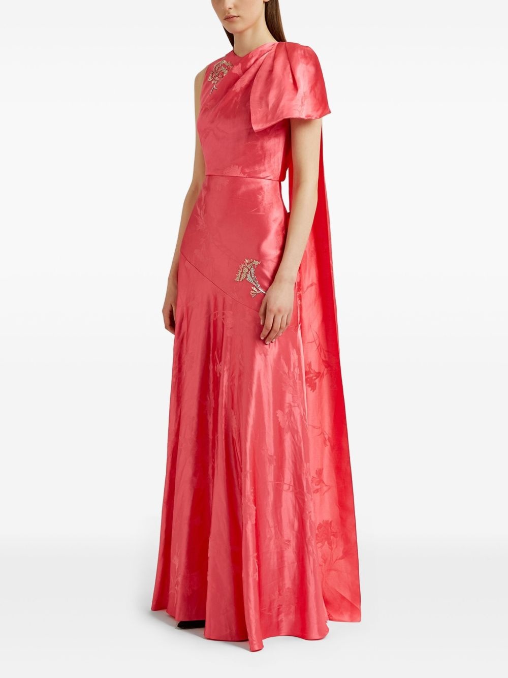 asymmetric draped dress - 3