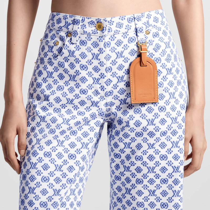 Blurry Monogram Boot-Cut Jeans 2