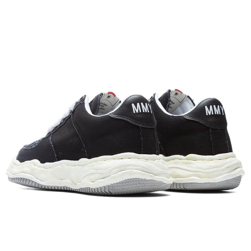 WAYNE LOW OG SOLE WASHED CANVAS SNEAKER - BLACK 3