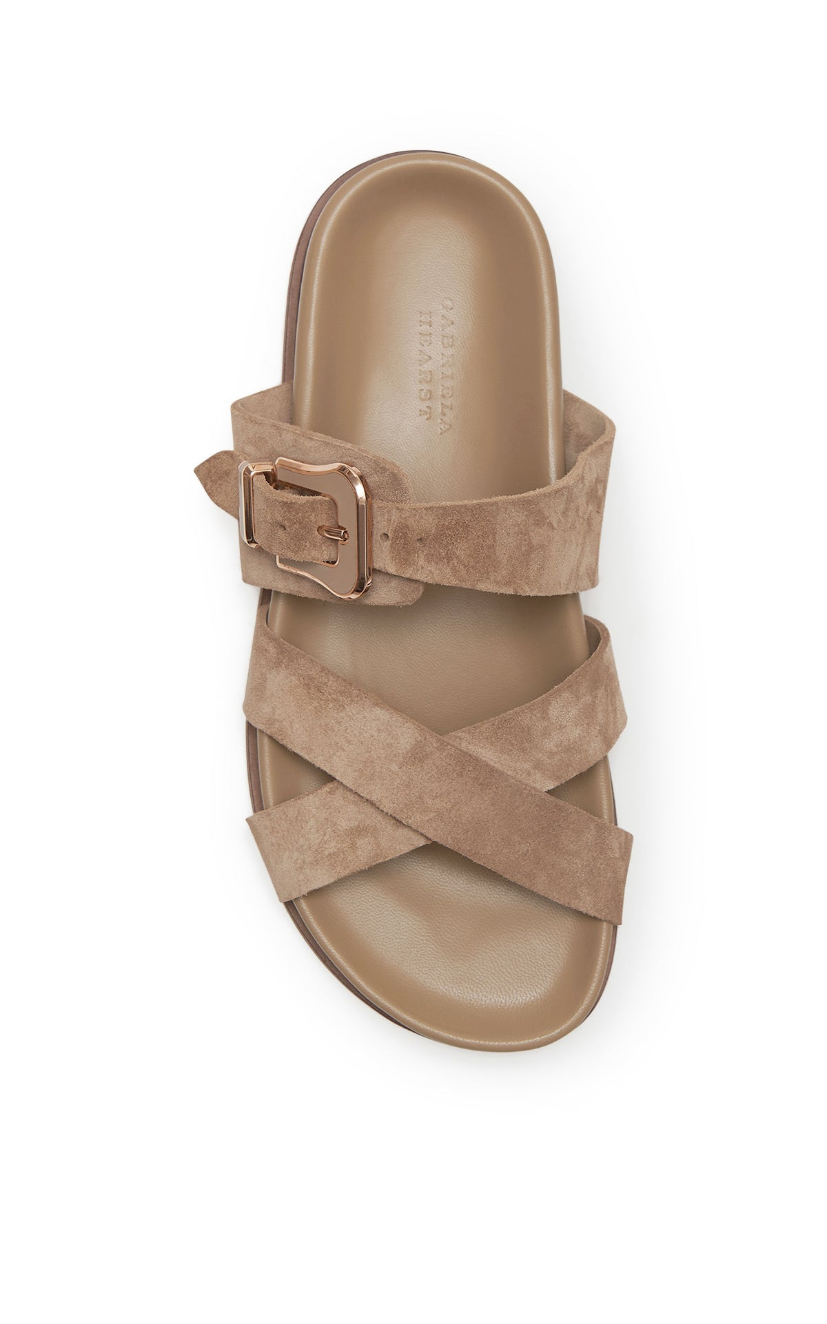 Circe Slide in Sand Suede - 4
