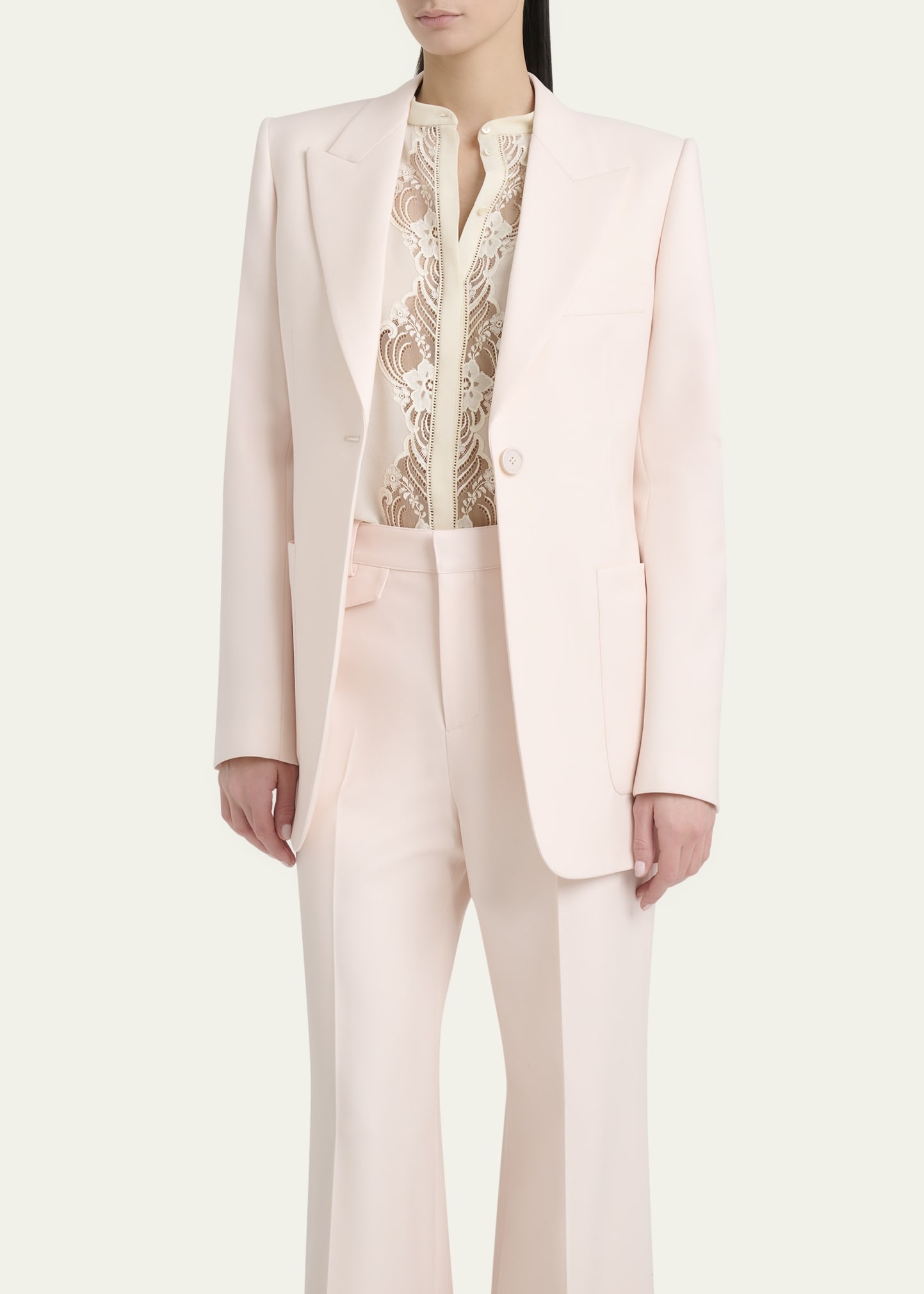 Single-Breasted Tailored Jacket - 4
