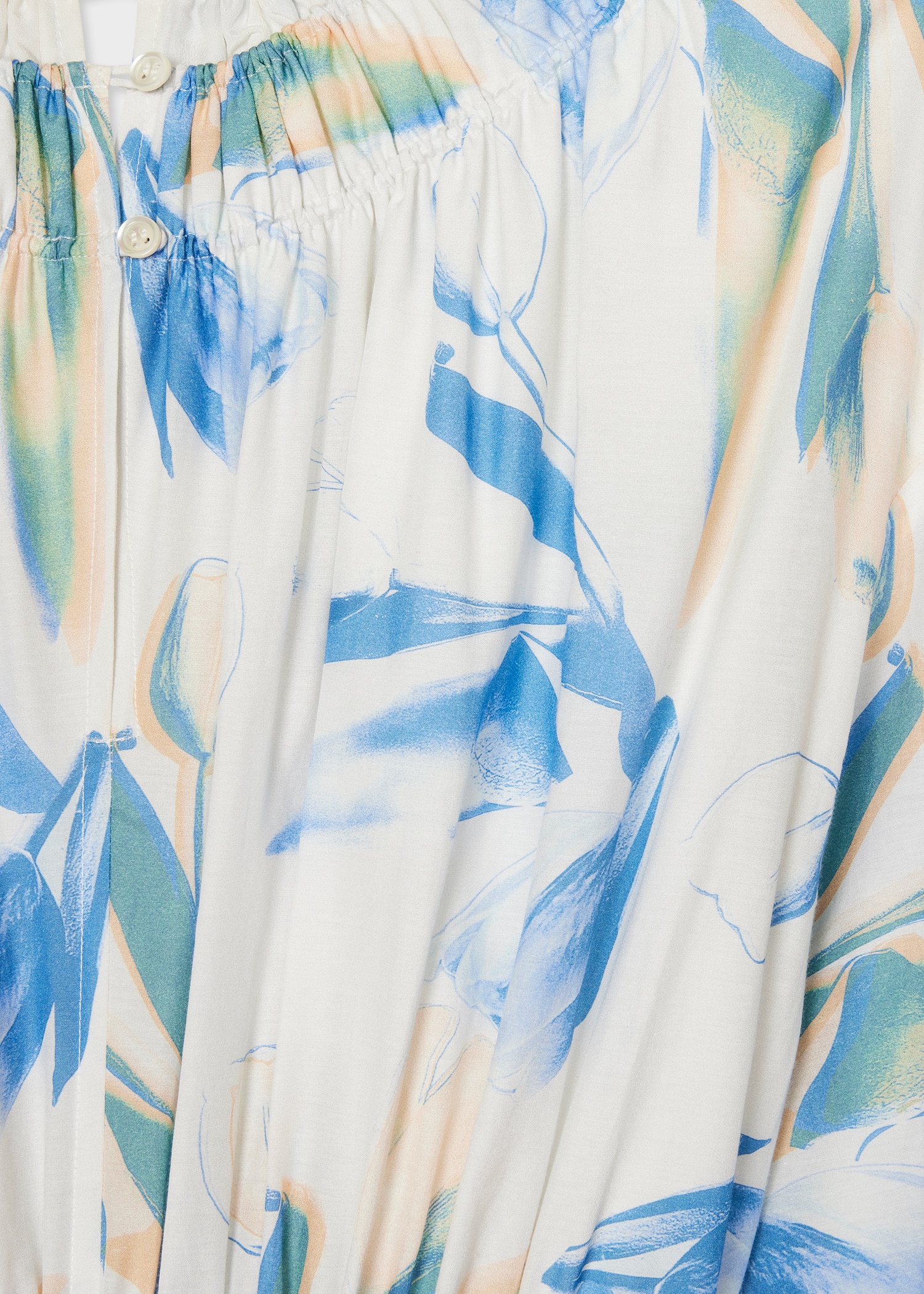 Women's 'Tulip' Print Cotton-Silk Blend Dress - 3