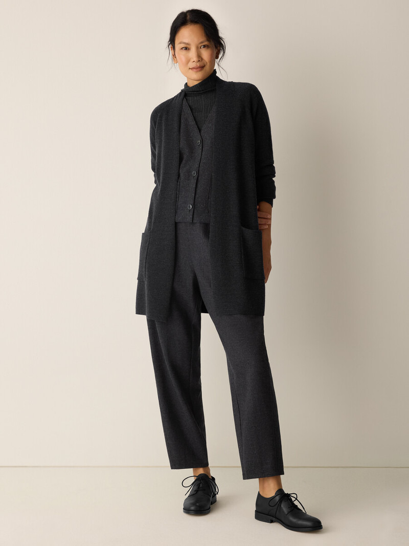EILEEN FISHER Merino Long Cardigan in Regenerative Wool outlook