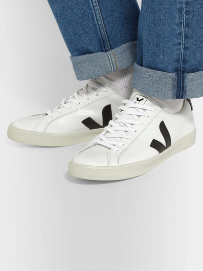 VEJA Esplar Rubber-Trimmed Leather Sneakers outlook