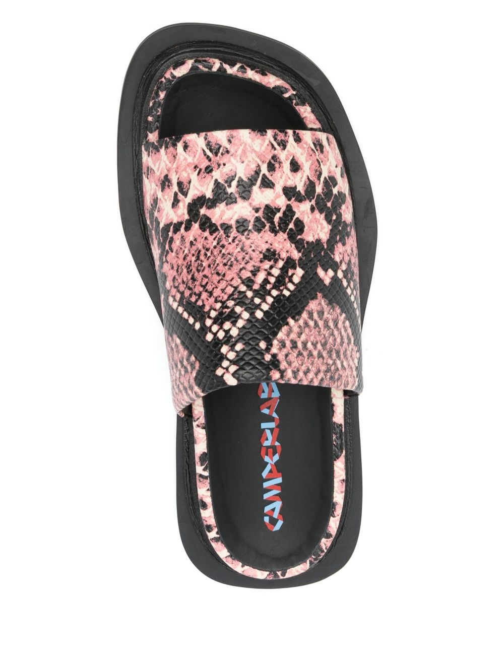 snakeskin-effect slides - 4