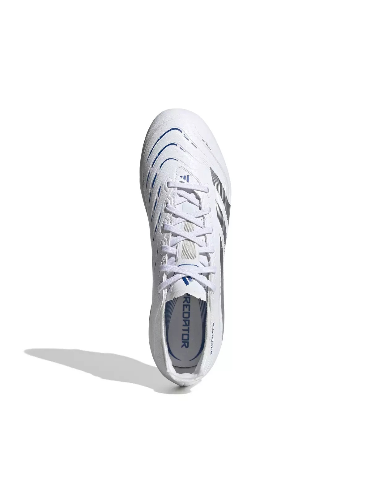Predator League MG "Ftwr White/Silver Metallic/Bright Royal" Unisex Soccer Cleat - 5