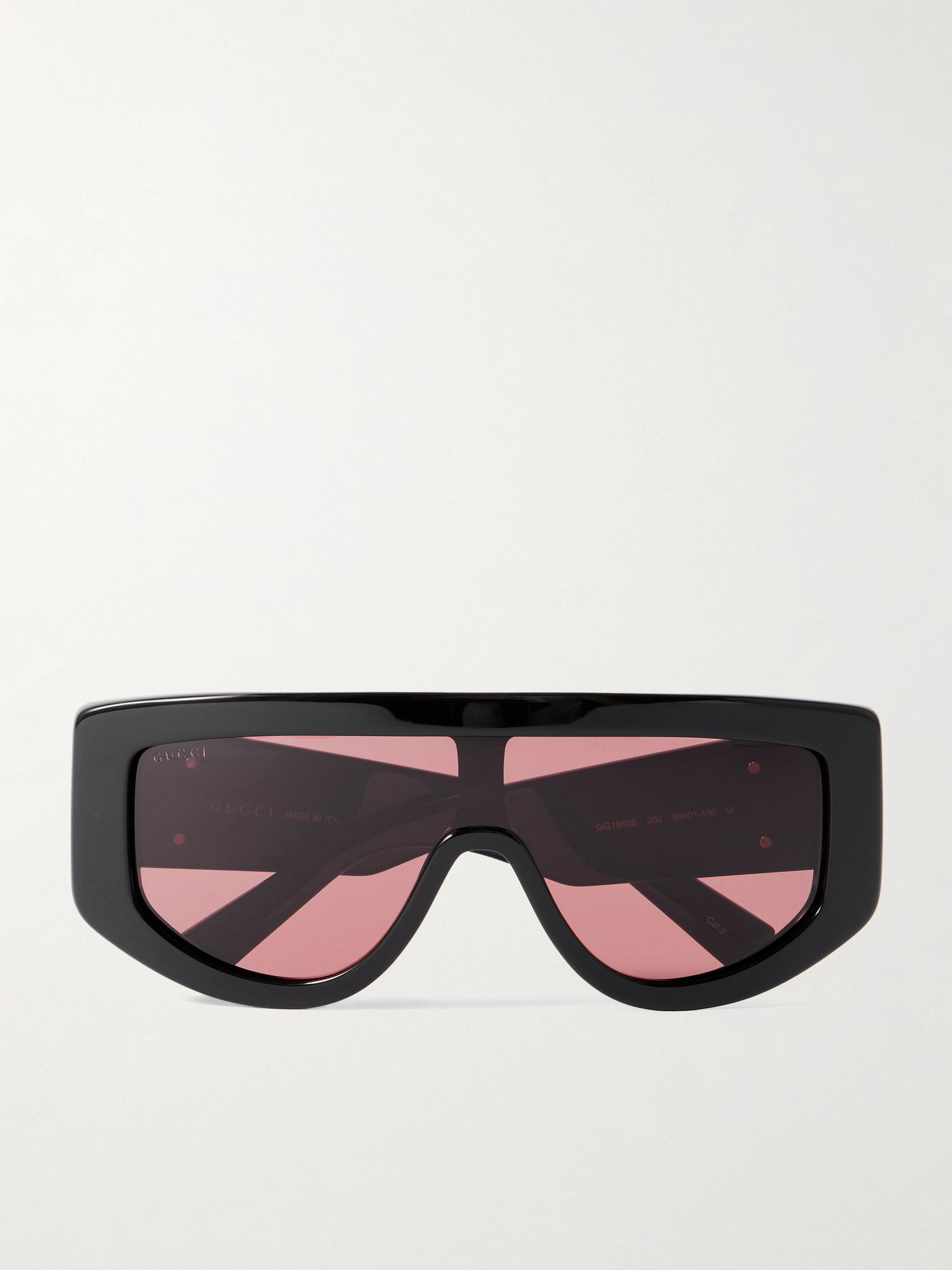 GG oversized D-frame acetate sunglasses Black - 1