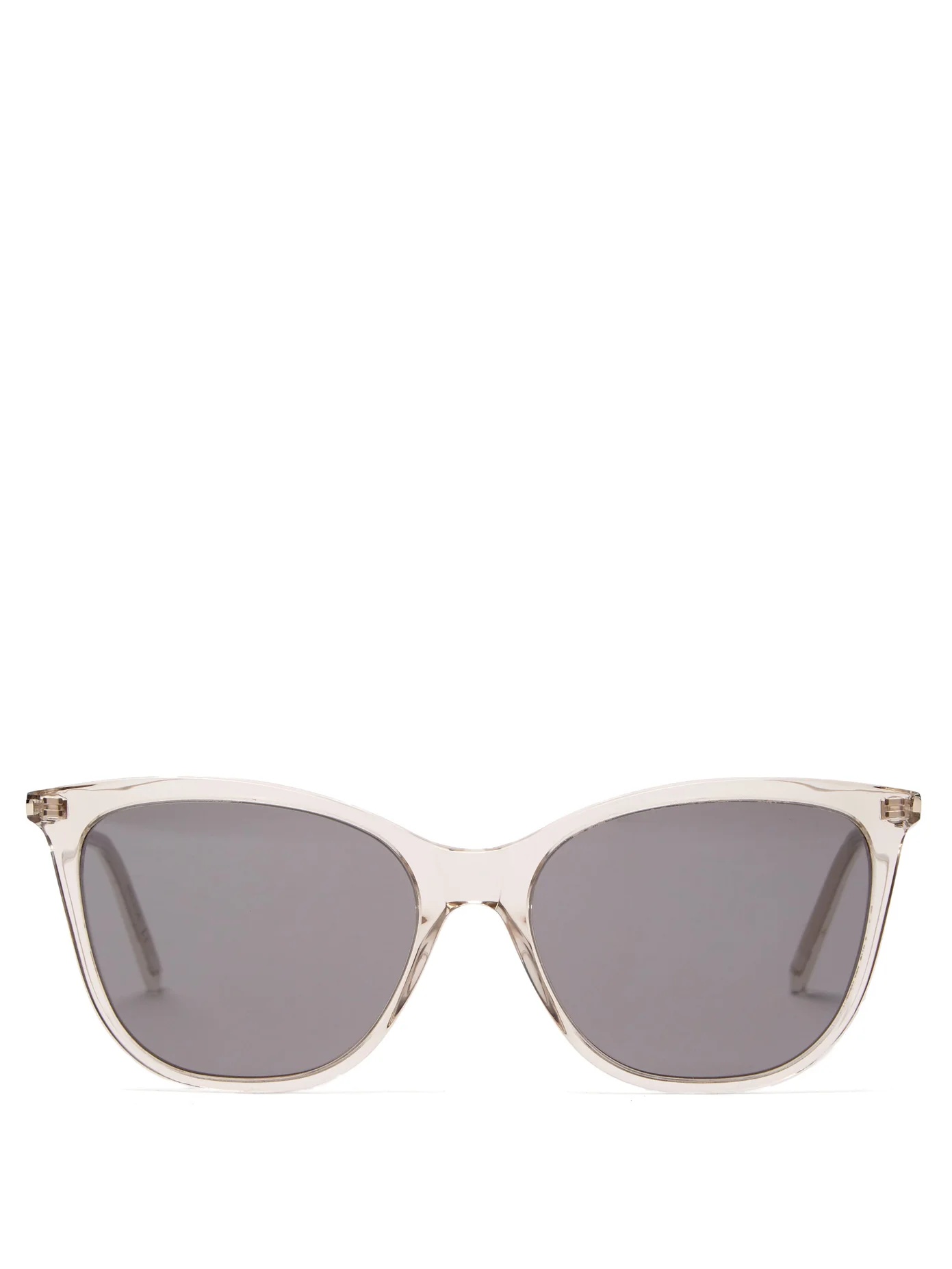 Cat-eye clear-acetate sunglasses - 1