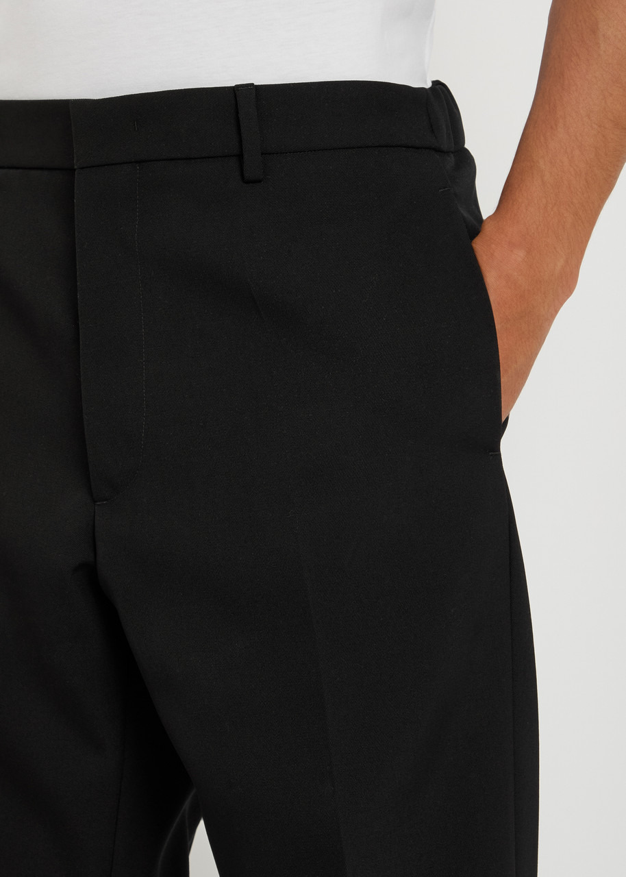 Jil Sander Sharp Garbardine Wool Trousers - 5