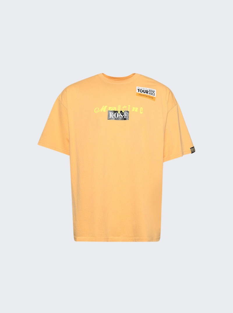 Short Sleeve Oversized Tee Orange 1
