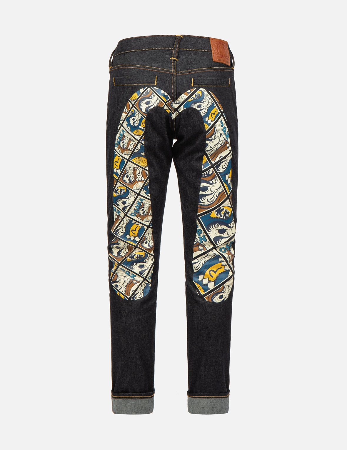 DARUMA COMIC PATTERN DAICOCK PRINT CARROT-FIT JEANS #2017 - 2