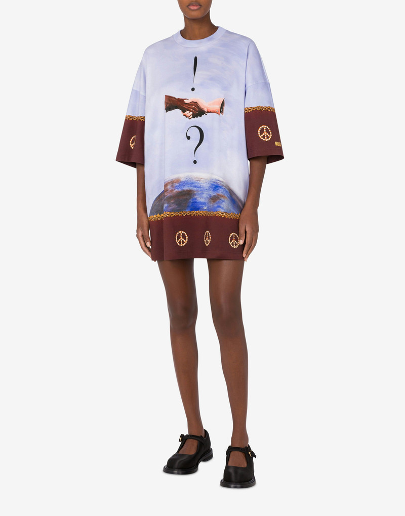 Moschino DRESS IN INTERLOCK COTTON VOLEMOSEBBENE outlook