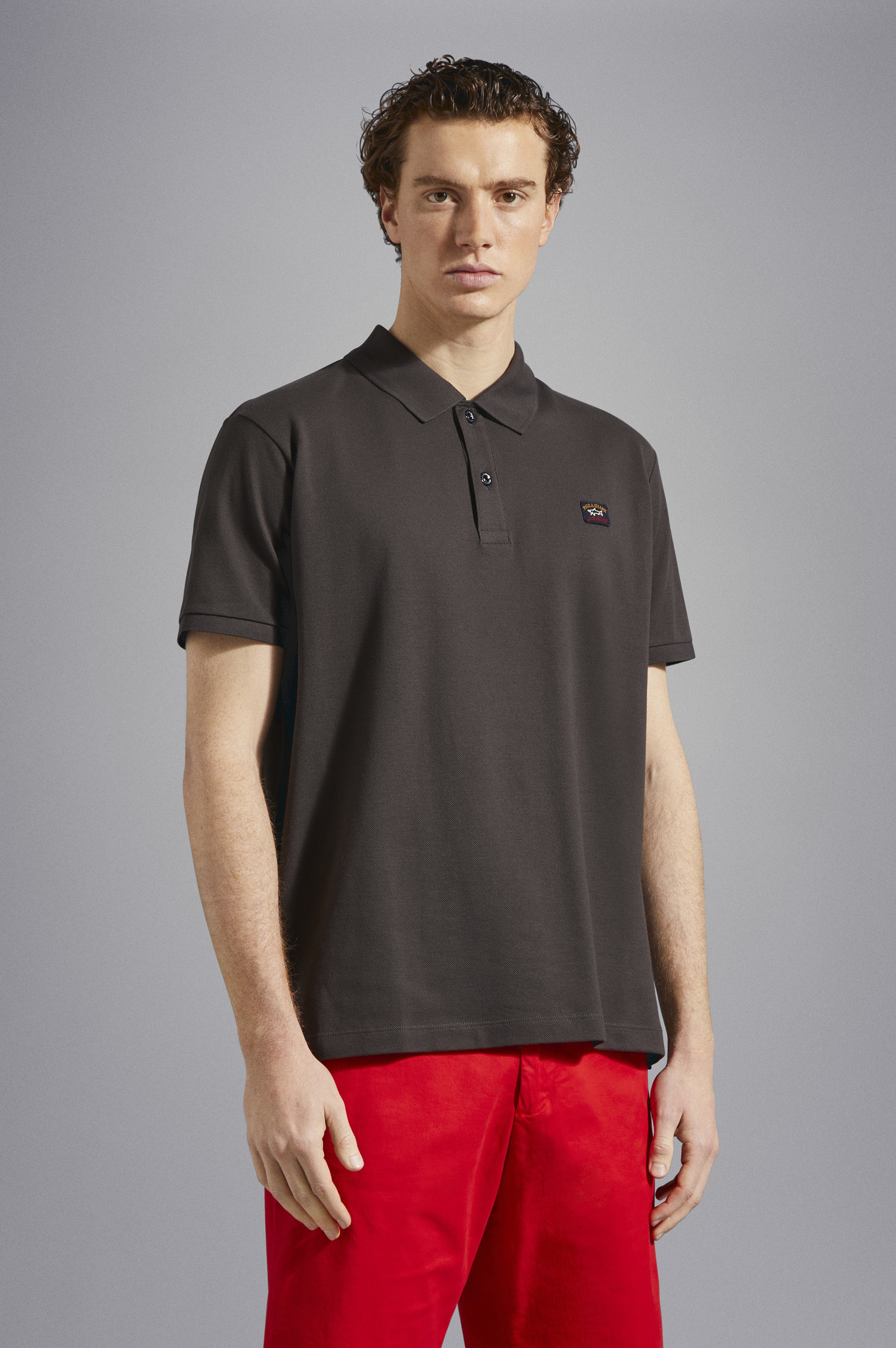 COTTON PIQUÉ POLO WITH ICONIC BADGE - 6