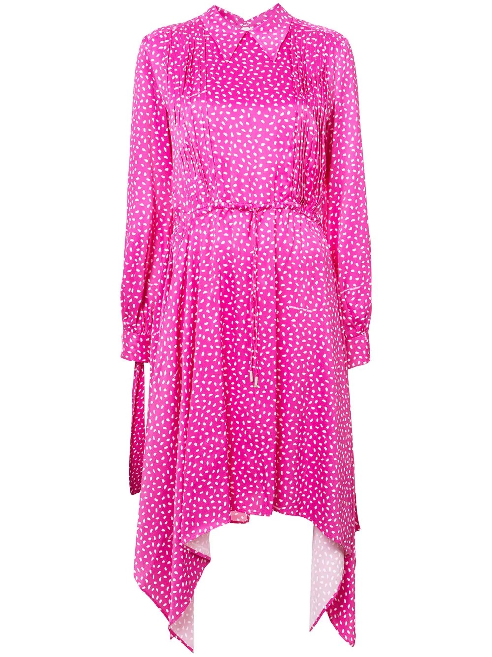 printed satin dress - 1
