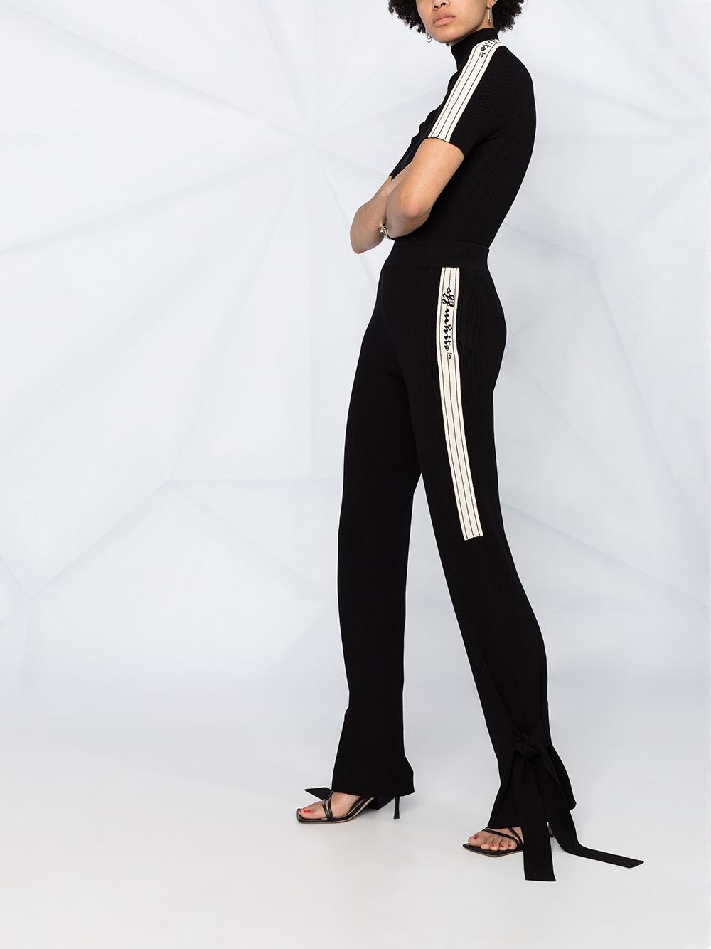 side stripe-detail track pants - 6