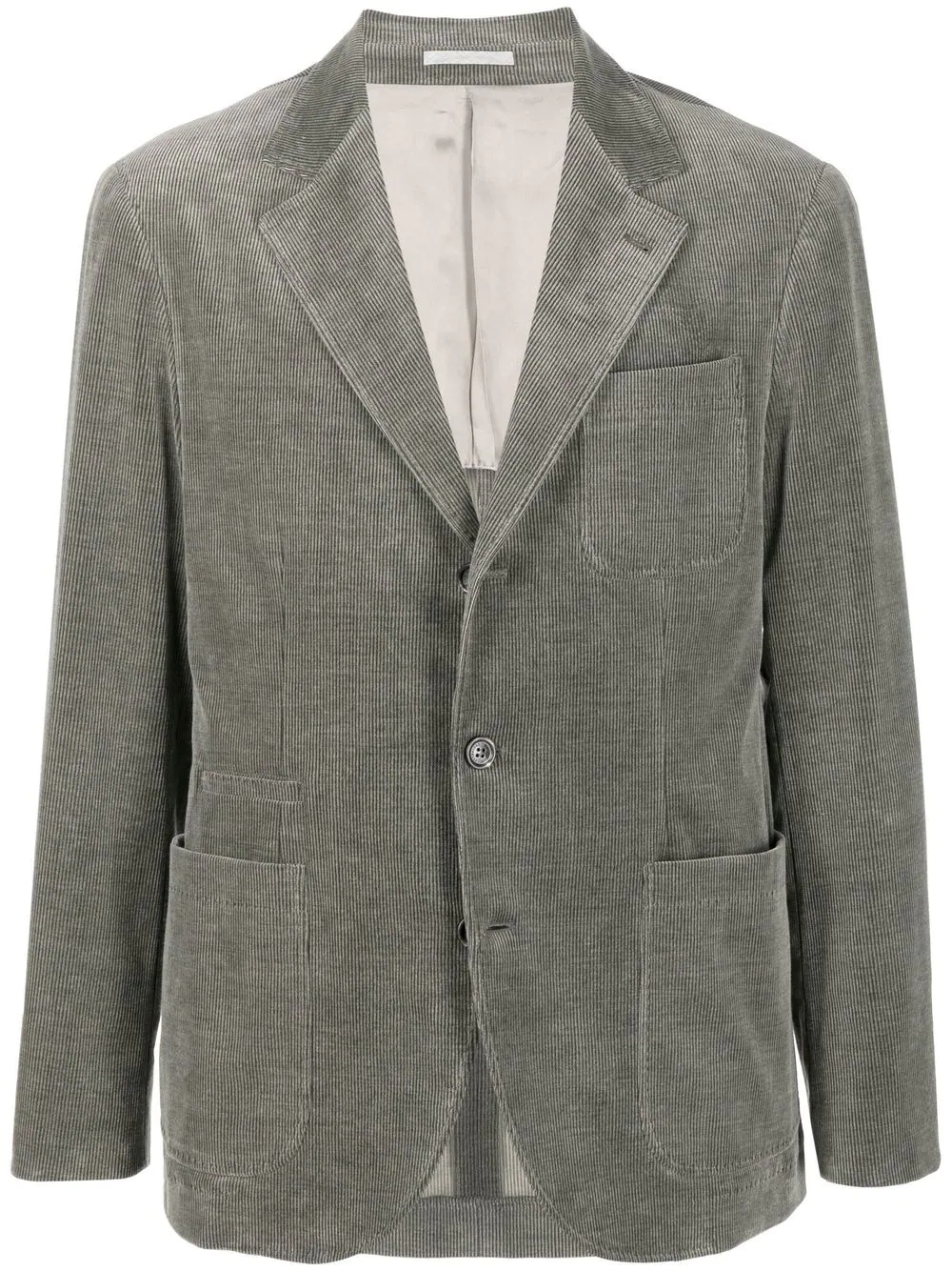 single-breasted corduroy blazer - 1