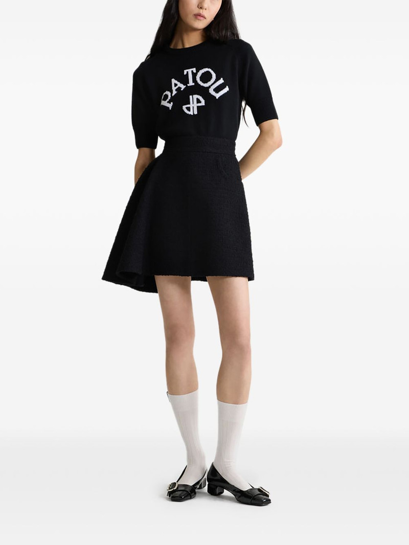 PATOU asymmetric tweed skirt outlook