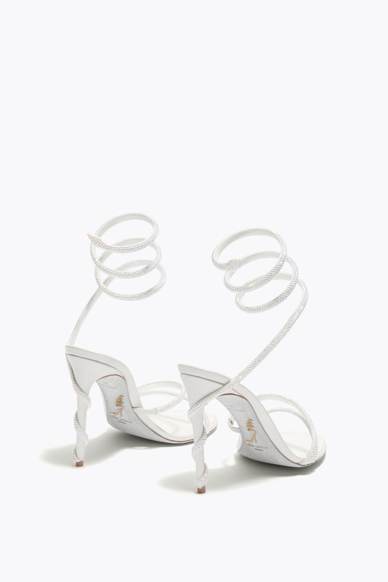 RENE CAOVILLA MARGOT WHITE SANDAL 105 outlook