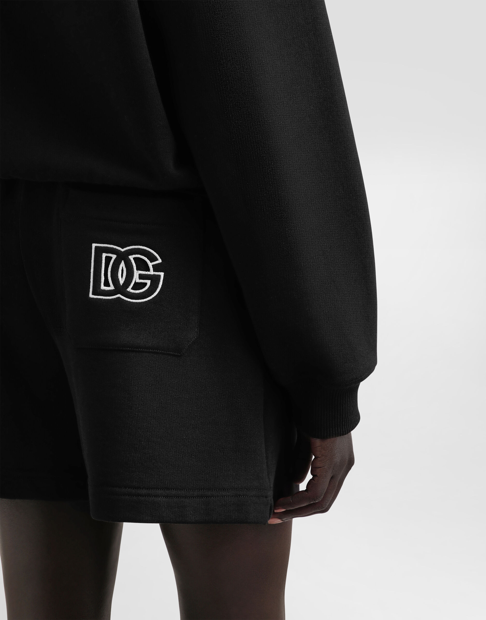 Cotton sweatshirt with DG embroidery - 5