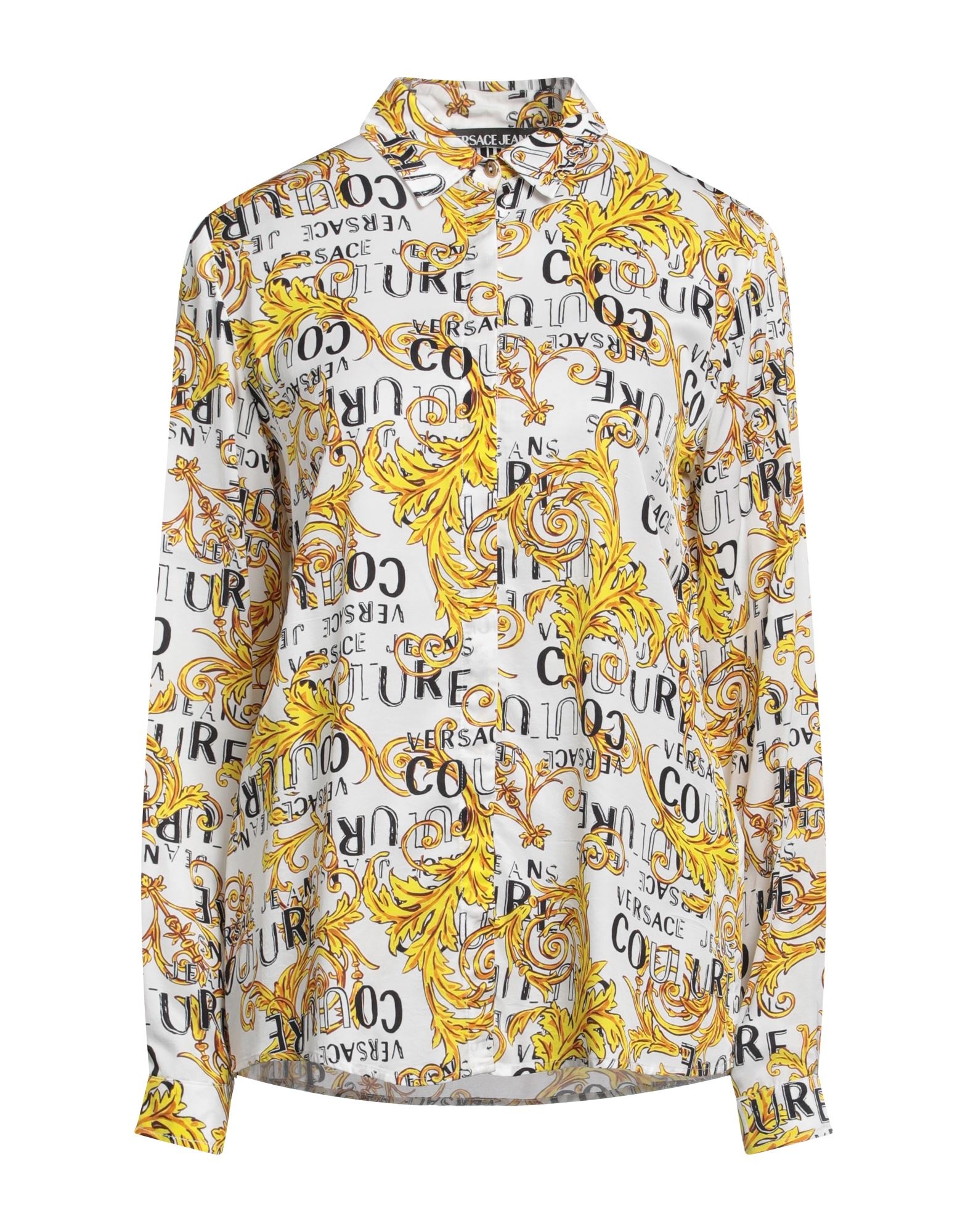 White Women's Patterned Shirts & Blouses - 1