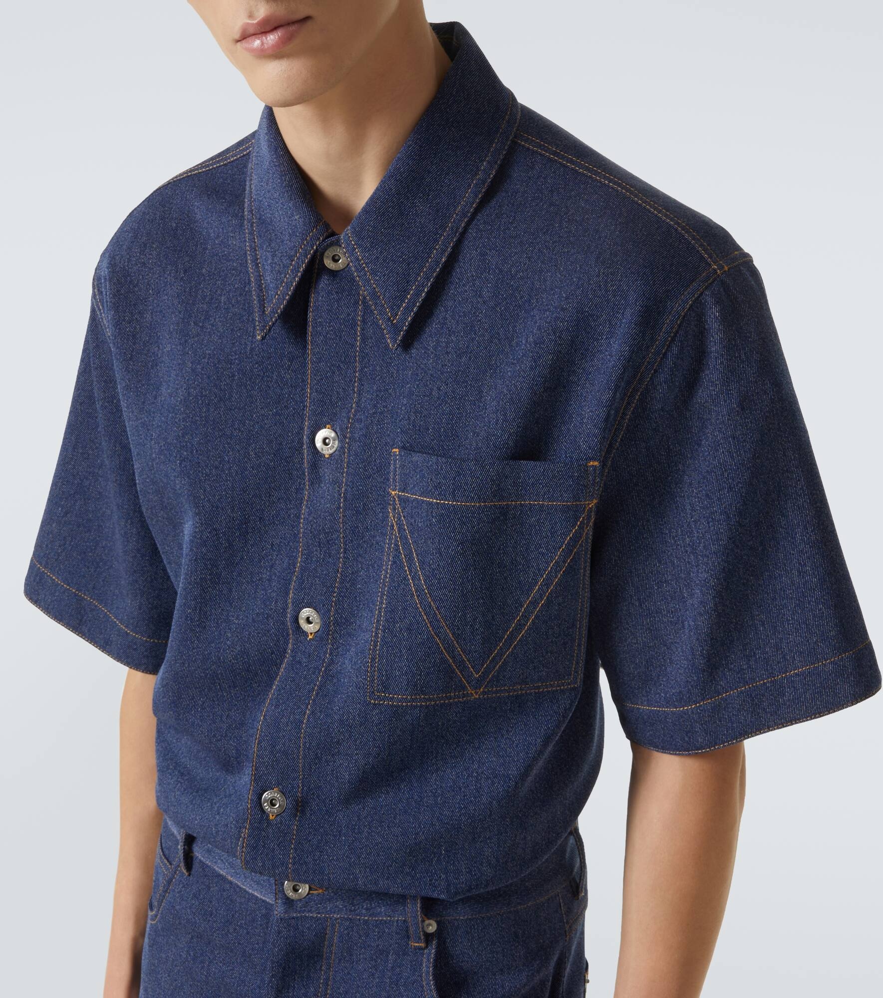 Knitted wool and cotton shirt - 5