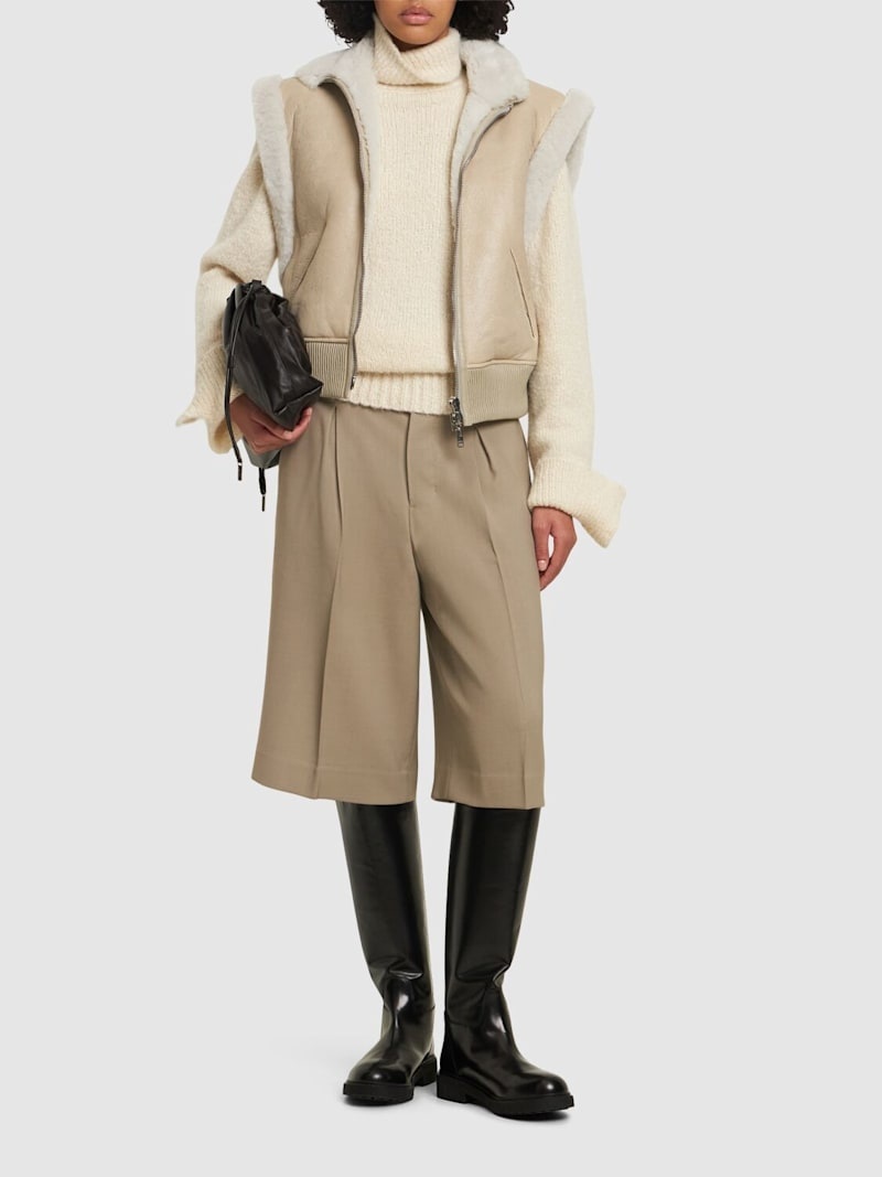 Isabel Marant Edwina lamb shearling vest | luisaviaroma