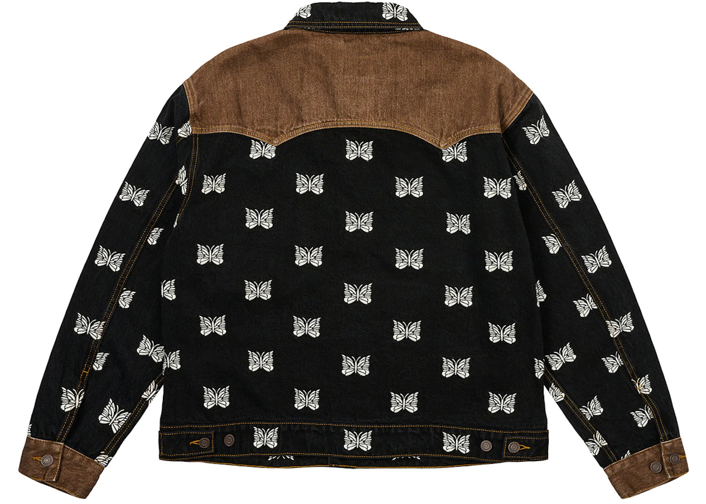 Palace x Needles Western Denim Jacket Black - 2