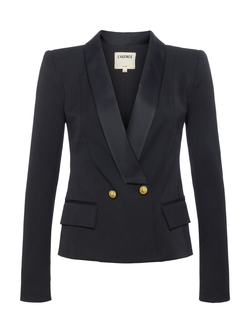 Imogen Satin Lapel Blazer 1