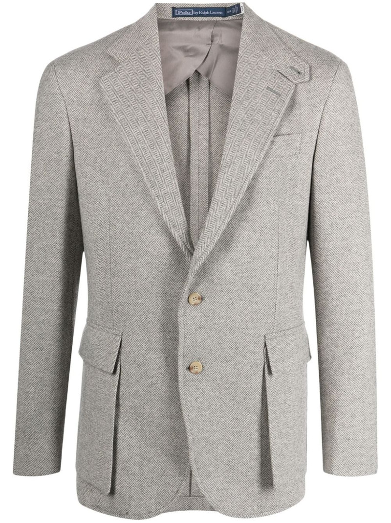 The RL67 herringbone-pattern blazer 1