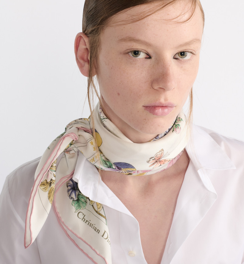 Dior Dior Astral Flowers 90 Square Scarf outlook