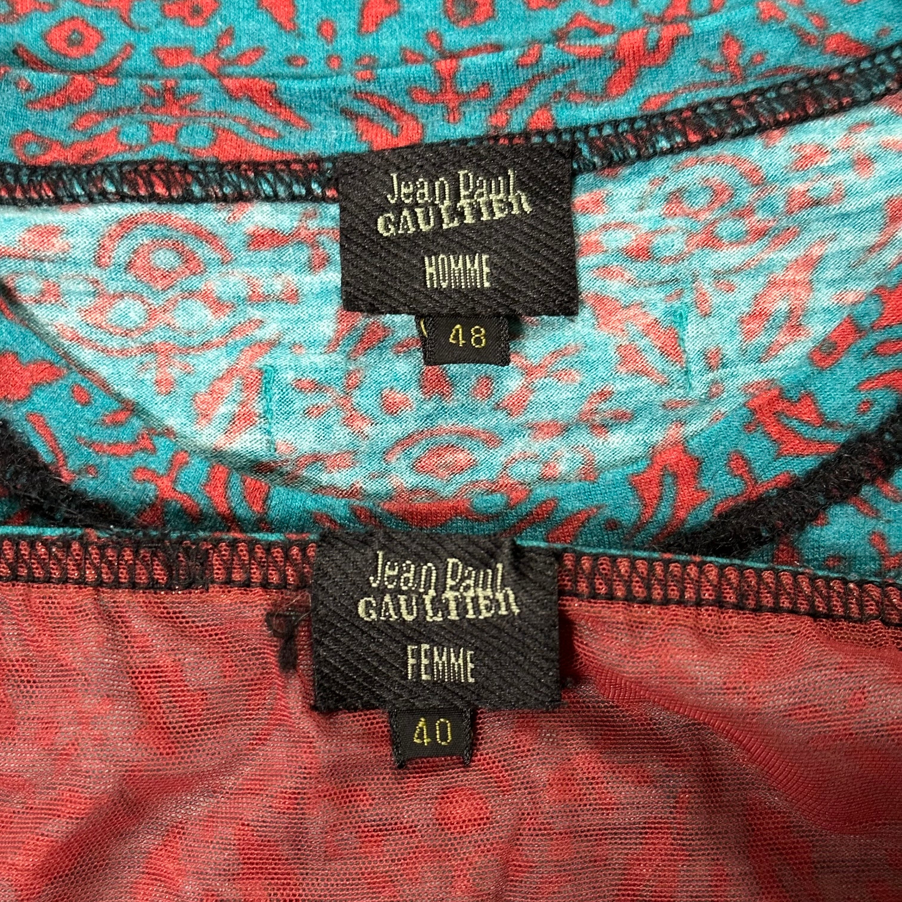 JEAN PAUL GAULTIER Long Sleeve T-Shirt and High Waisted Maxi Skirt Set Up - 5