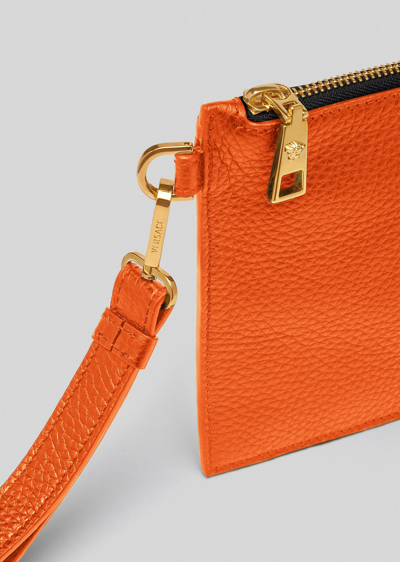 Pop Medusa Flat Leather Pouch 5