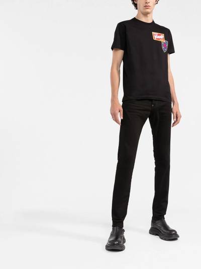 DSQUARED2 logo-patch cotton T-shirt outlook