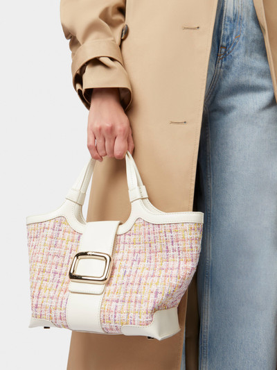 Roger Vivier Viv' Choc Mini Shopping Bag in Fabric outlook
