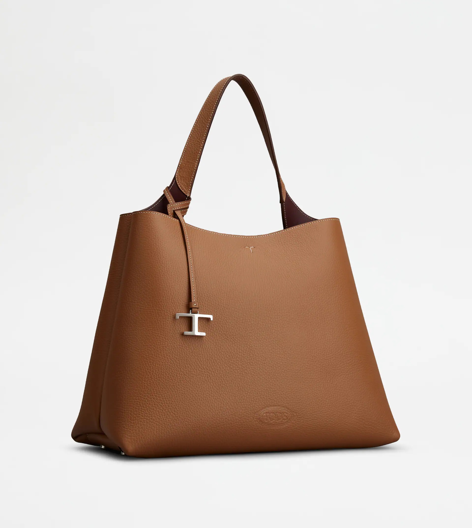 TOD'S BAG IN LEATHER MEDIUM - BROWN - 2