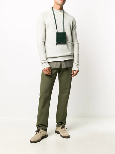 JACQUEMUS patch-pocket raglan jumper outlook