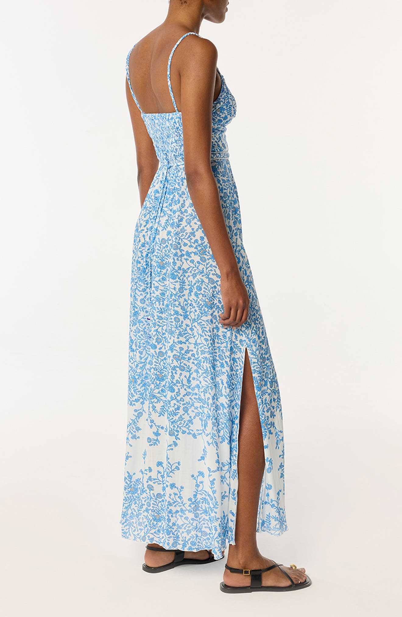 Poupette St Barth Cara Cover-Up Maxi Dress in Blue Lazuli at Nordstrom - 2